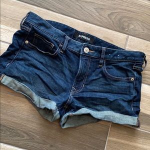 Express denim shorts